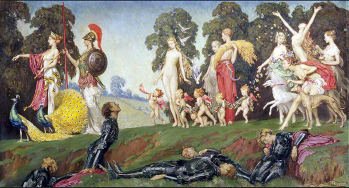 Элеанор Фортескью-Брикдейл. "Рыцари, умирающие от любви к богиням"