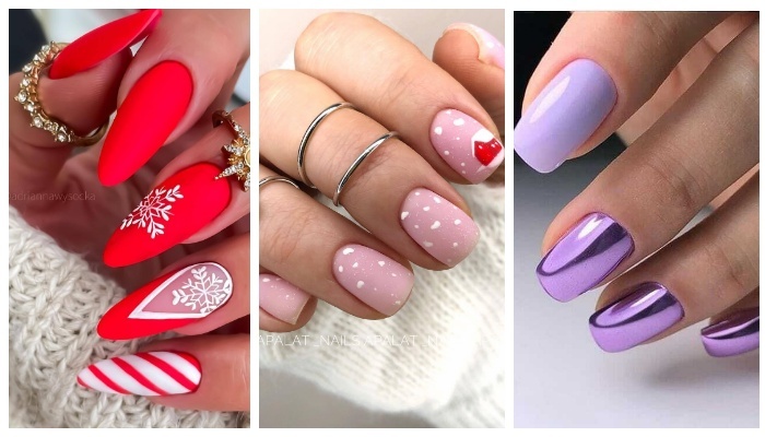 Стильный зимний маникюр, который поднимает настроение