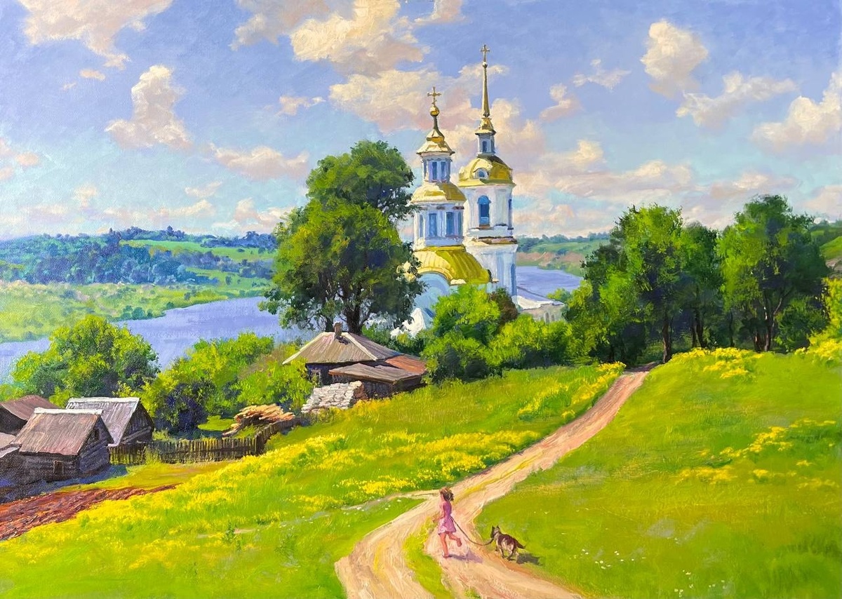 Июльский зной,. Источник изображения: vk.com›saharovs_art