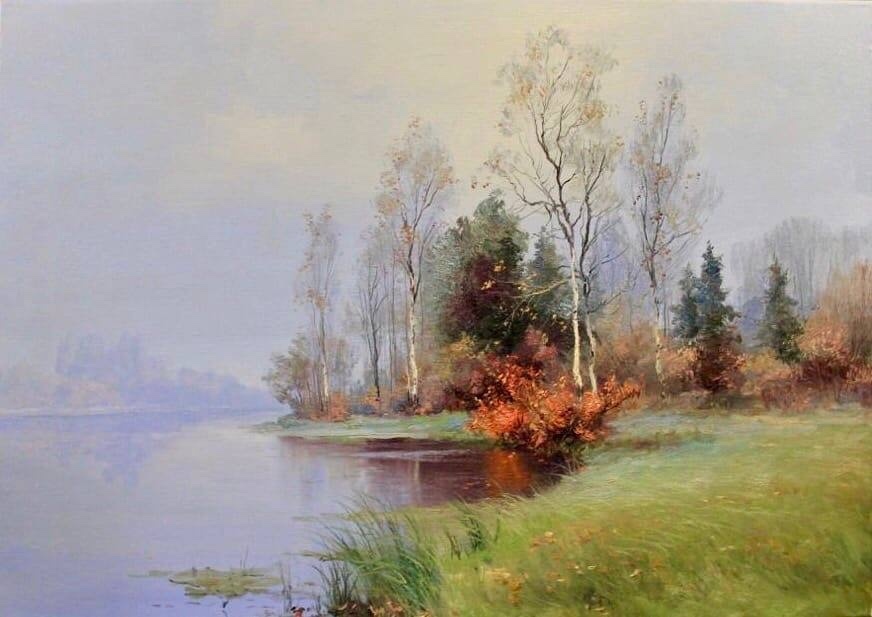 Туманный пейзаж. Источник изображения: vk.com›saharovs_art