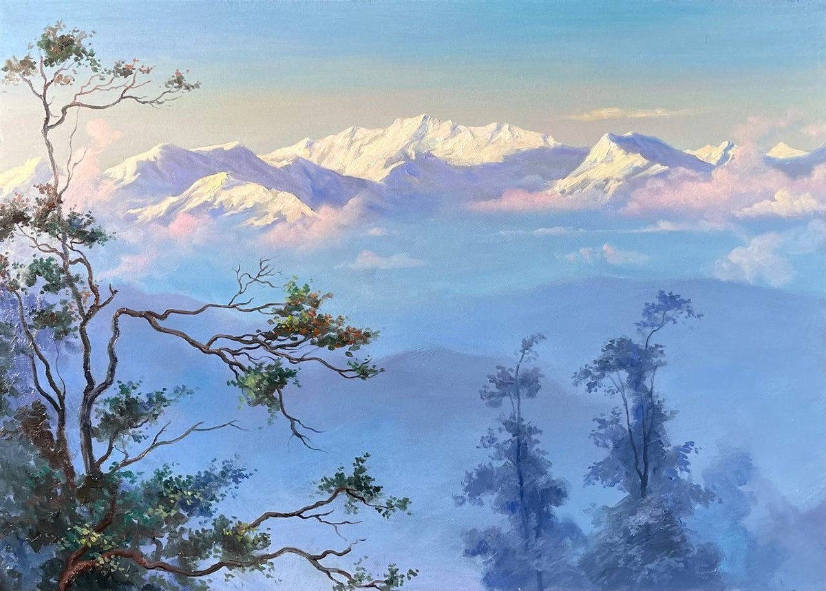 Над горным покоем,. Источник изображения: vk.com›saharovs_art