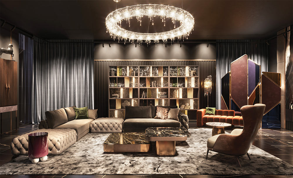 Современный роскошный итальянский интерьер — идеальное сочетание дизайна, света и высококлассных материалов - Medea 1905.