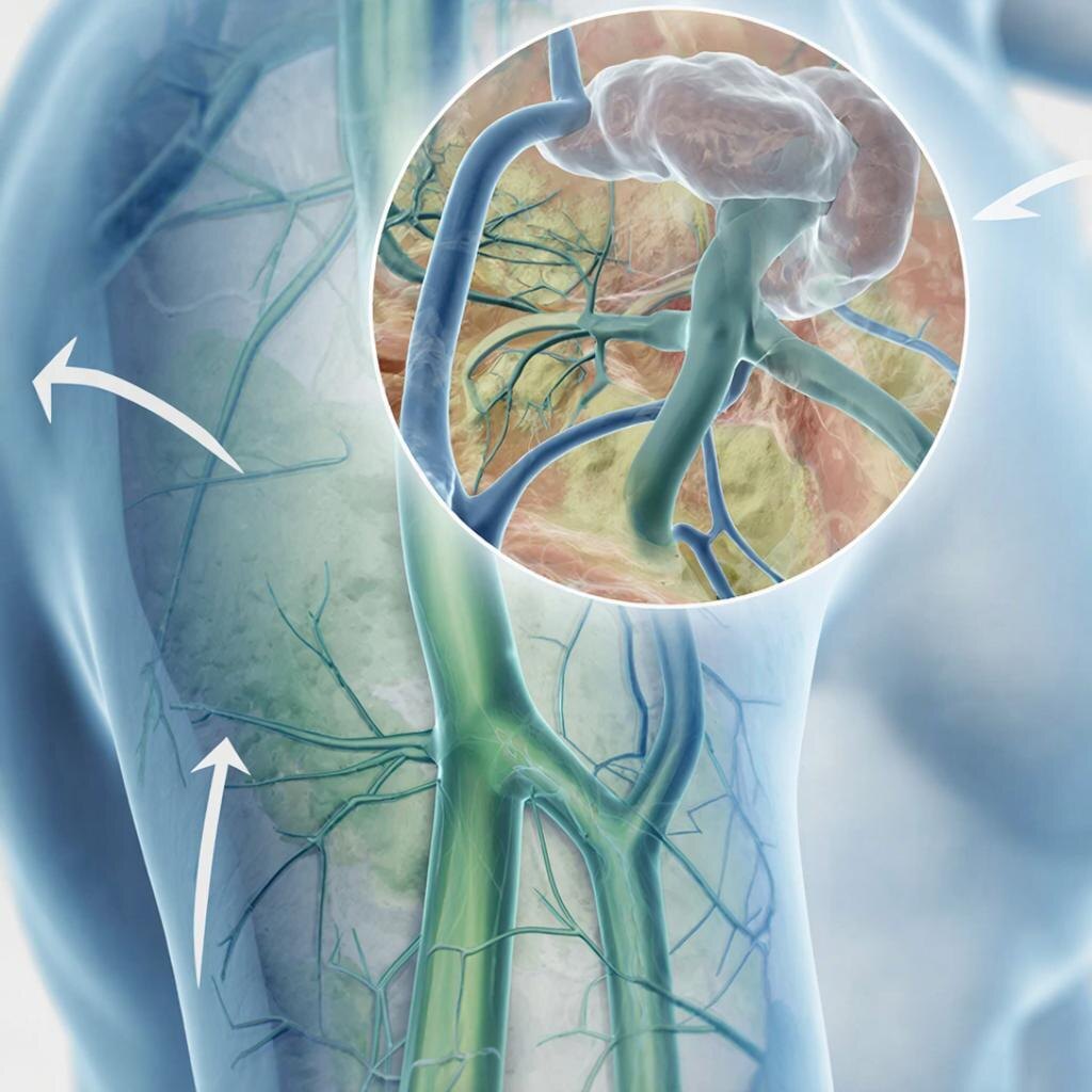 Лимфоузлы и ток лимфы