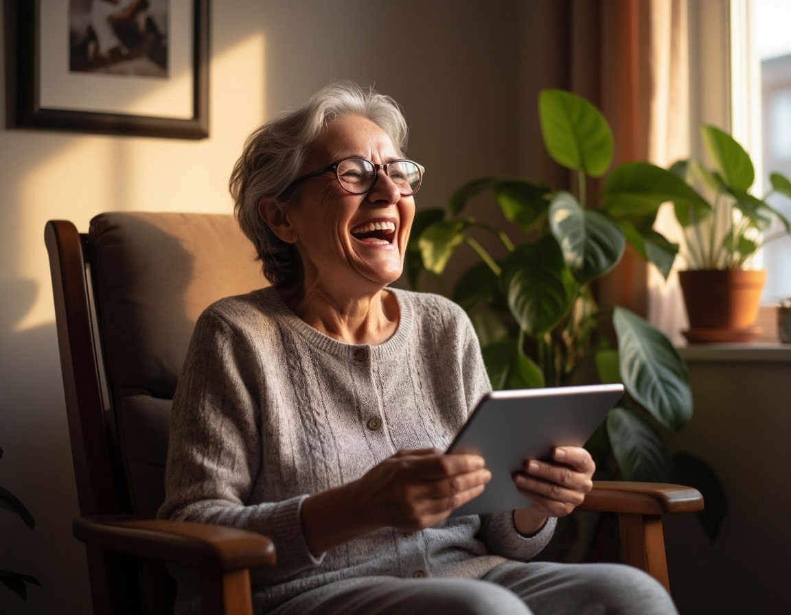 Бабушка и интернет. Война за роутер. *Картинка создана с помощью ИИ*