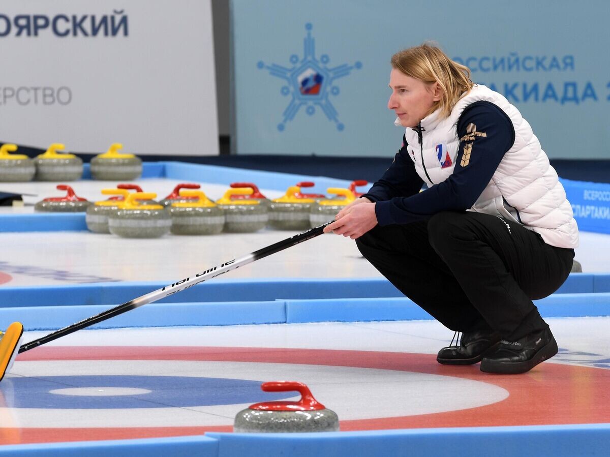    Спартакиада сильнейших. Керлинг. Полуфиналы. Мужчины© РИА Новости / Илья Наймушин