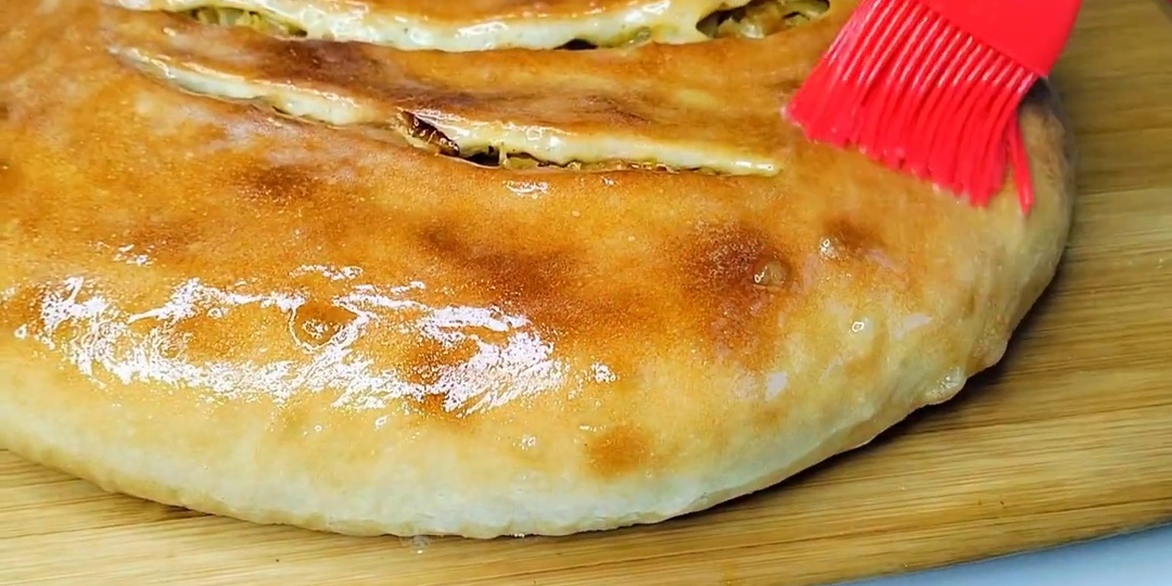 Пирог с капустой в духовке - тонкое тесто, много начинки🔥