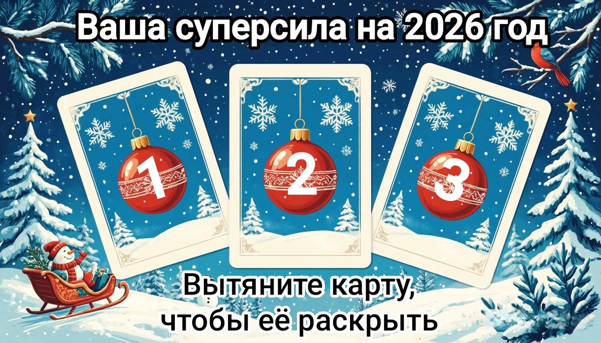 В чем моя супер сила в новом году? Таро расклад на 2026 год. Выбирайте вариант