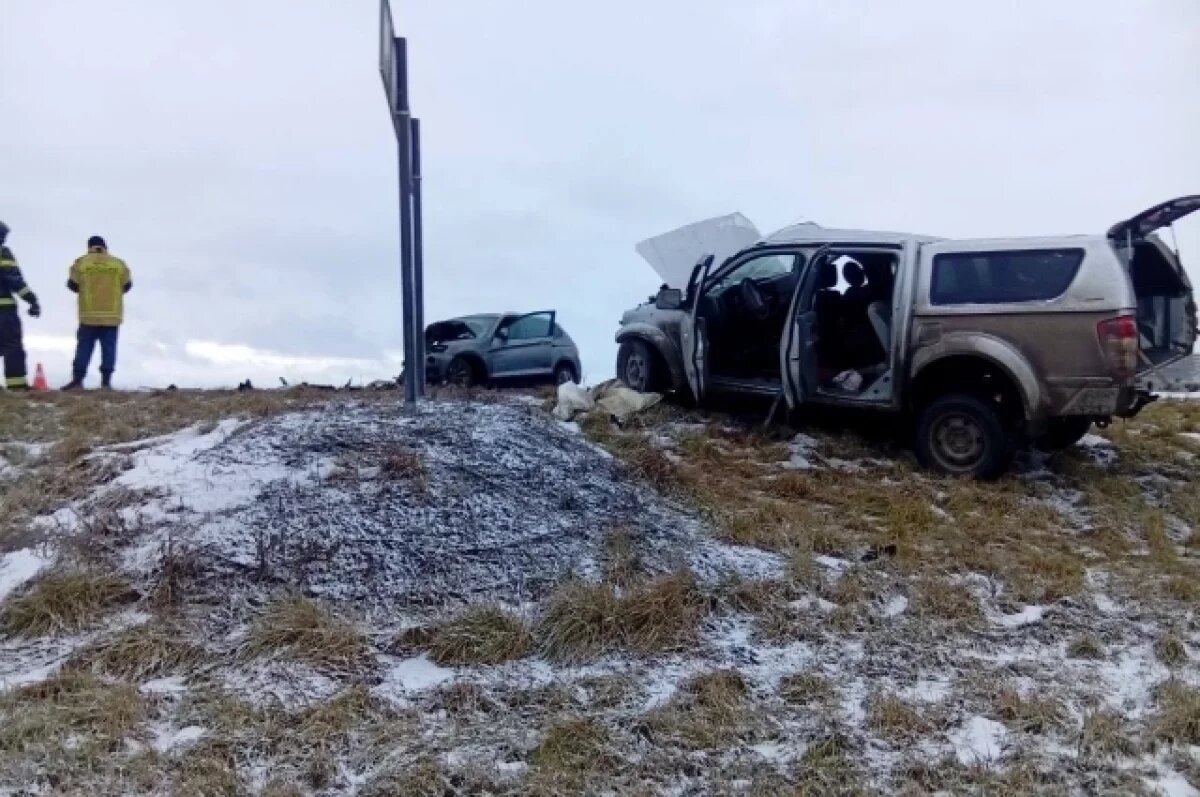    В ДТП под Омском погиб пассажир иномарки при лобовом столкновении