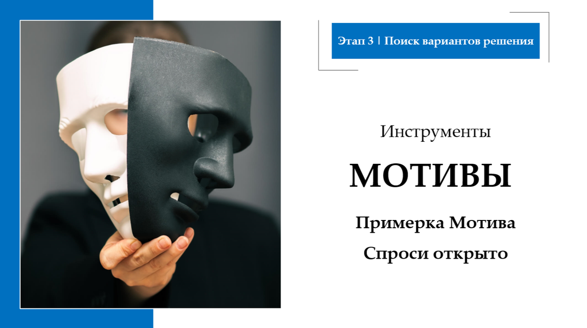 Слайд с авторского мастер класса "Решение проблем" в бизнесе и управление. Олега Борода.