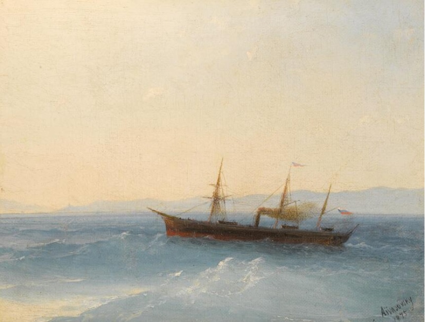 Русский пароход. 1875