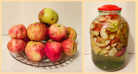 Яблочная настойка.