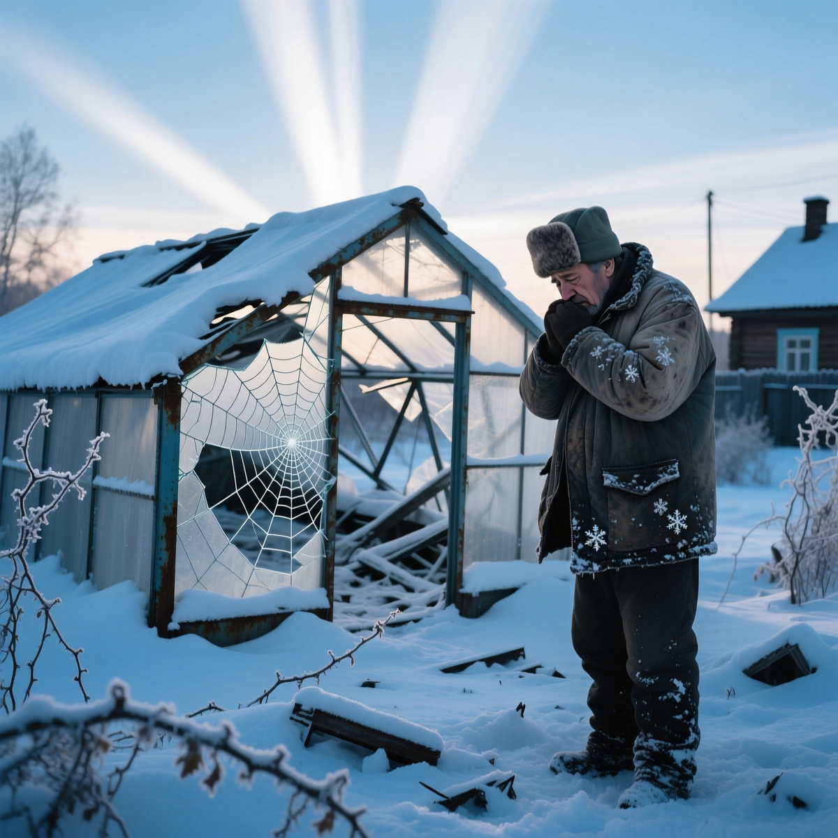 Подготовка теплицы к зиме не удалась