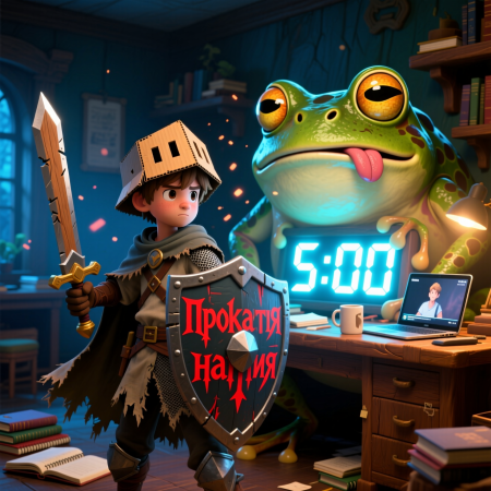 Всего 5 минут концентрации – и ваша «лягушка» уже не кажется такой ужасной. Часто эти 5 минут перерастают в полноценную продуктивную сессию!