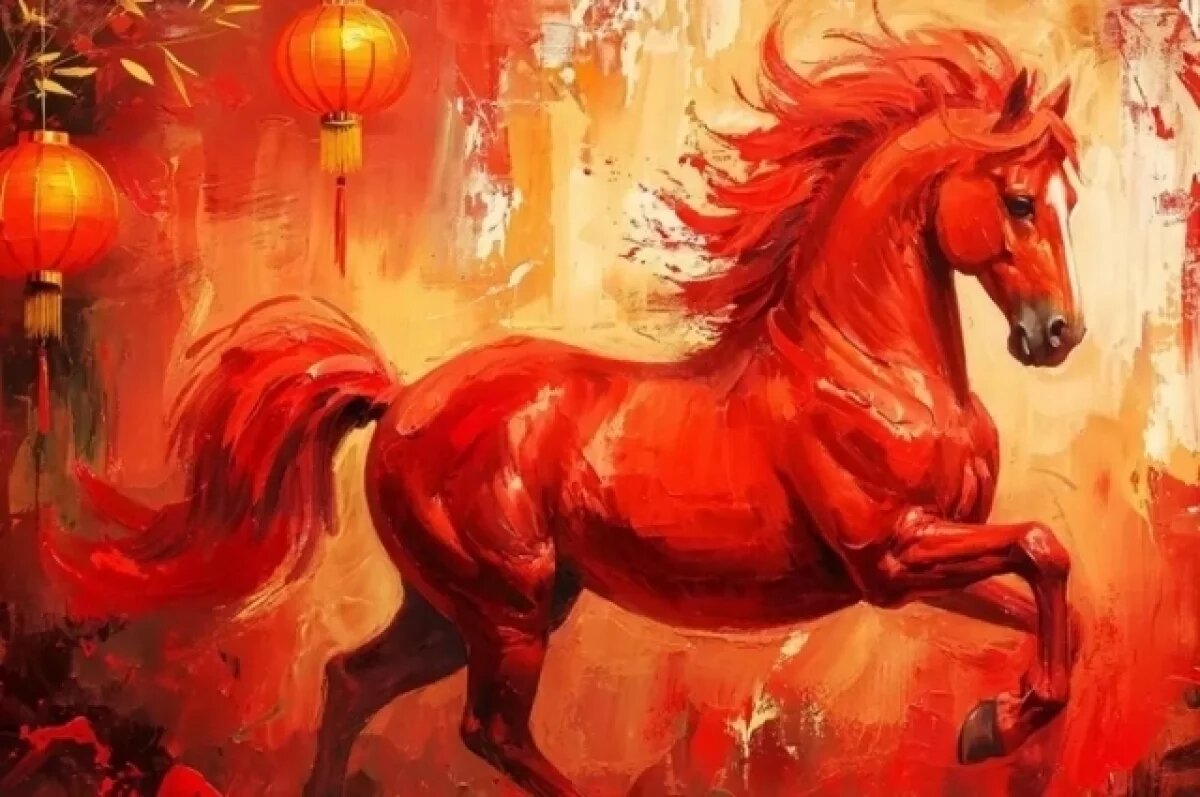    Красный конь приходит.