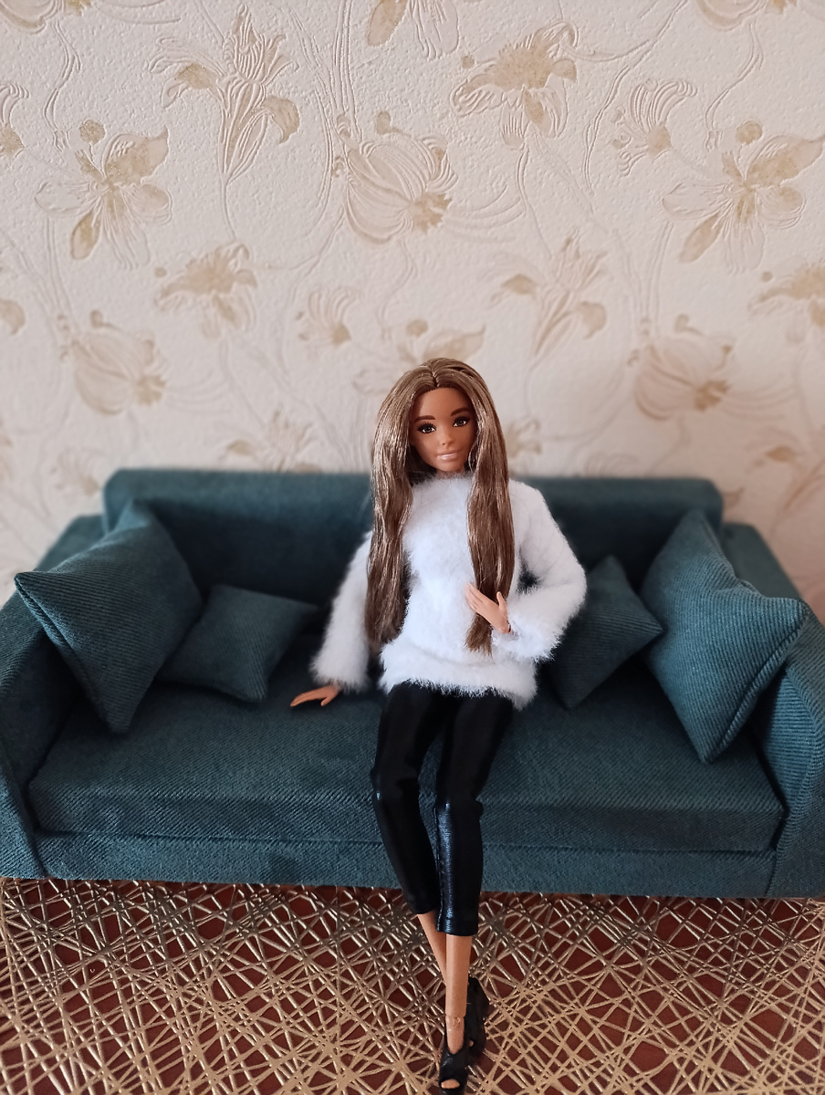 Это уже четвертая кофточка из носка, на этот раз получилось почти идеально 😁