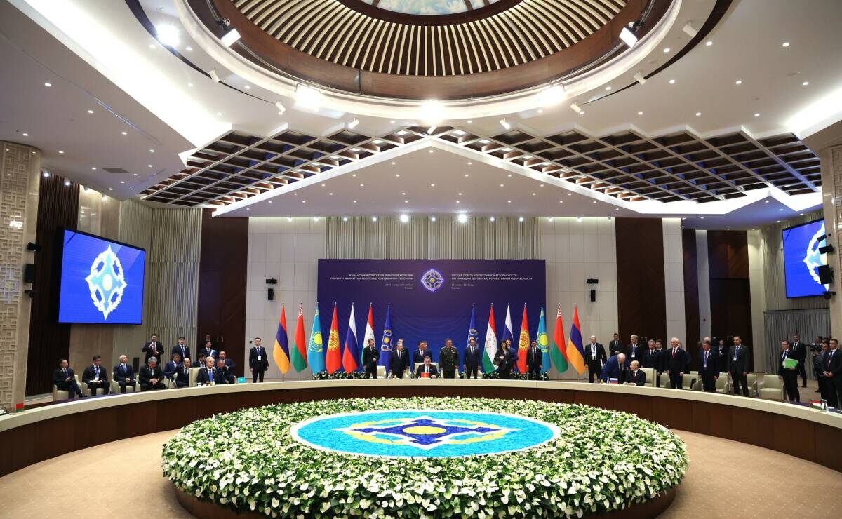 На сессии Совета коллективной безопасности ОДКБ главы государств обсудили ключевые вопросы региональной безопасностиФото: kremlin.ru