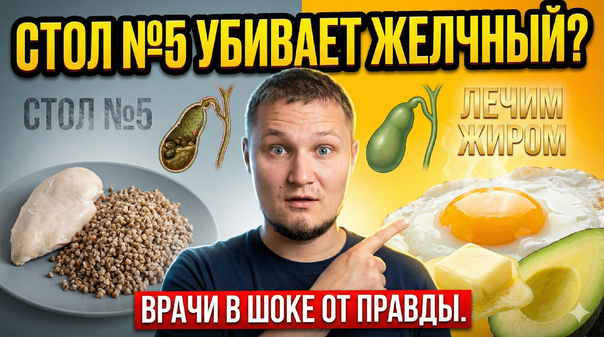 Диета, стол номер 5 опасна для желчного и печени?