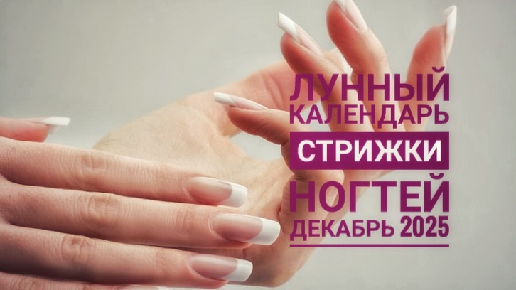 Лунный календарь стрижки ногтей декабрь 2025