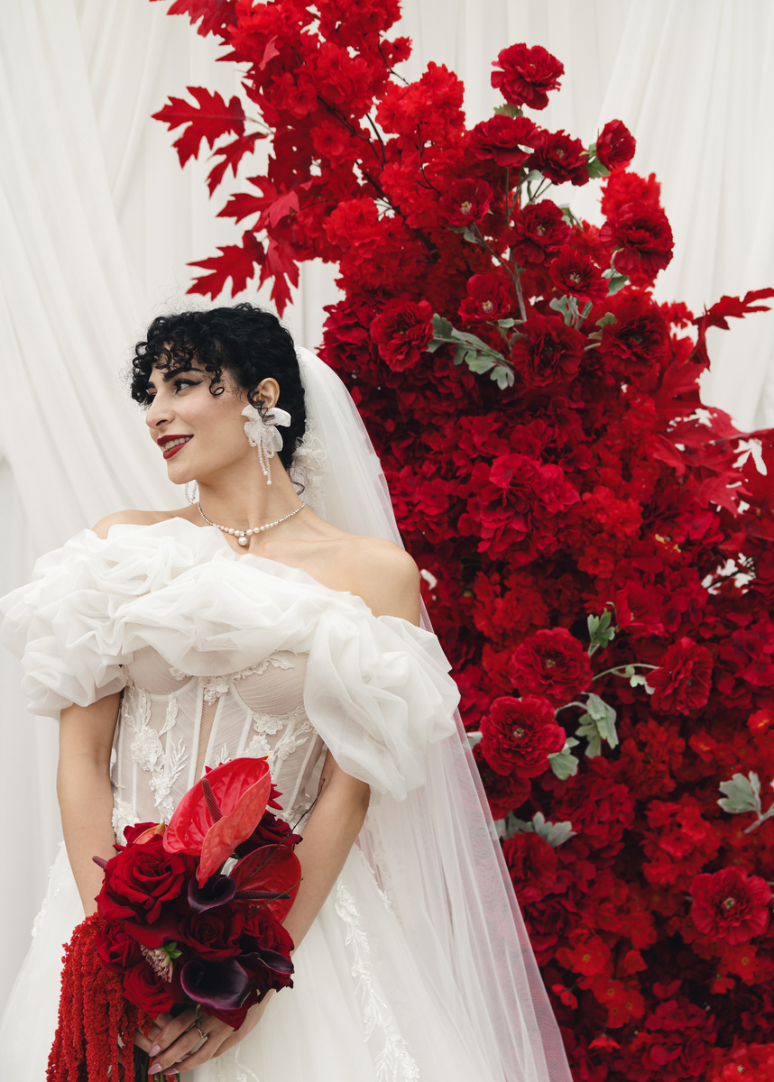 Свадьба в алых тонах