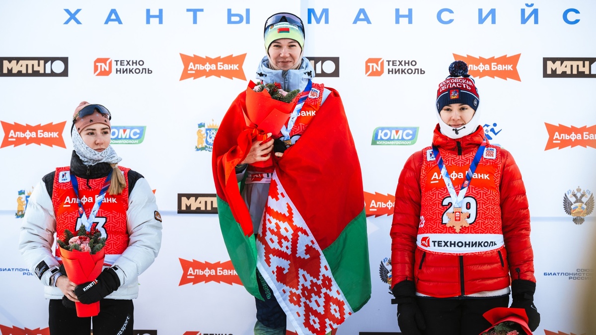    Белорусская биатлонистка Анна Сола стала первой в спринте Кубка России по биатлону в Ханты-Мансийске