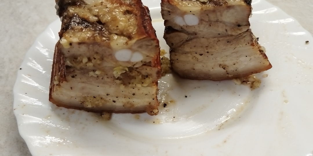 Рецепт свиной грудинки в луковой шелухе. Вкусная закуска на праздничный стол.