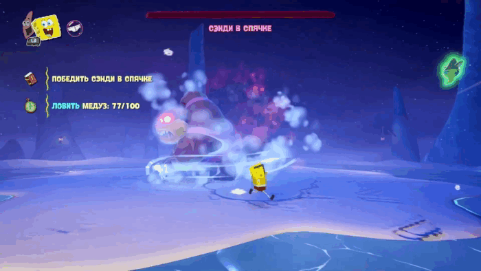 Gif картинка "Белку Сэнди вразумили"