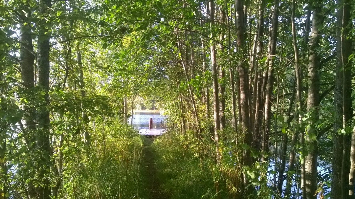 Проход к озеру. Очень там красиво