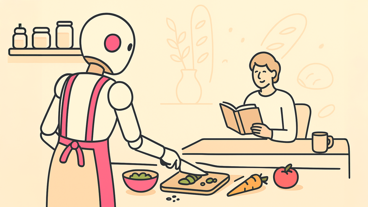 ИИ - кулинарка, и готовит и песни поет и уму разуму научит))