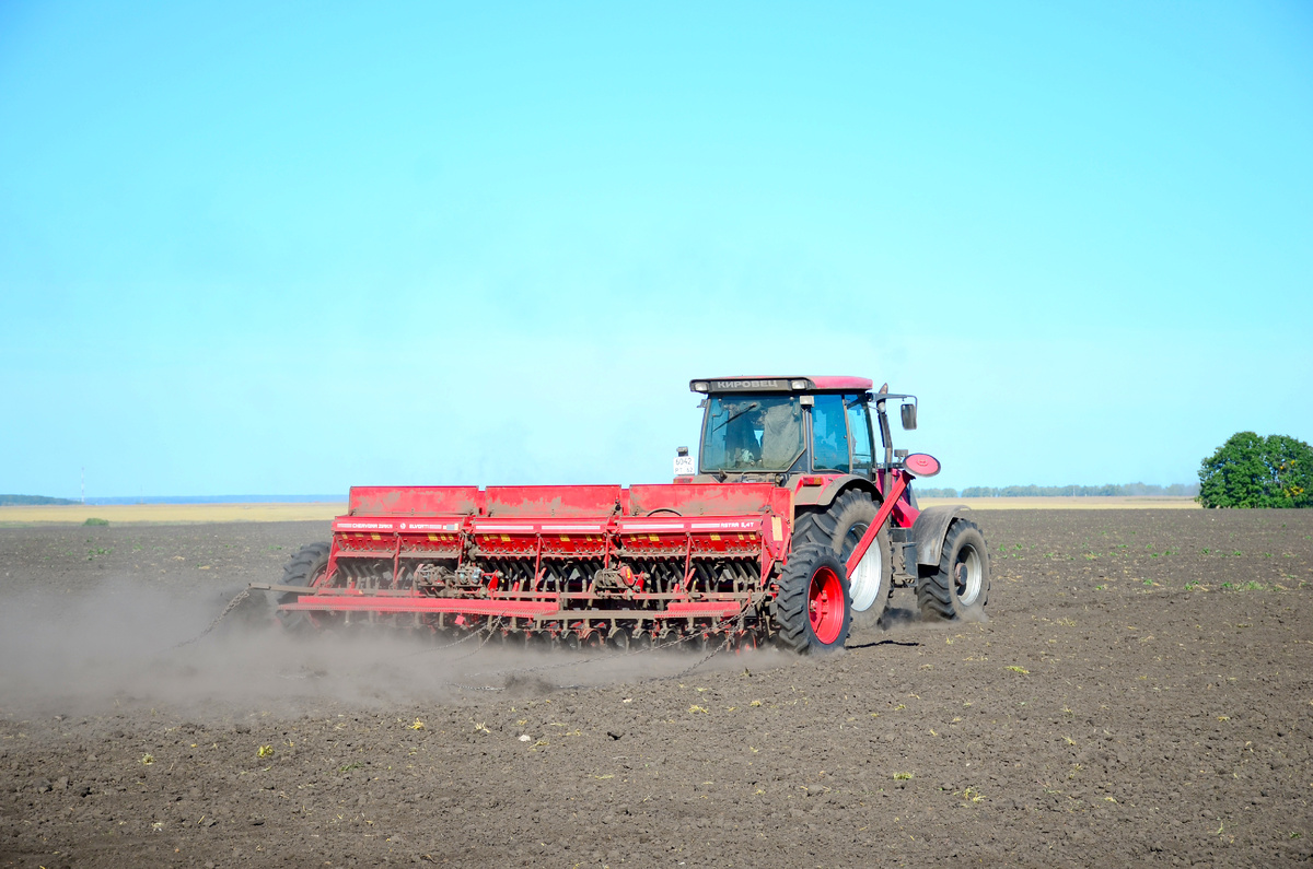 На этой сеялке я работал.