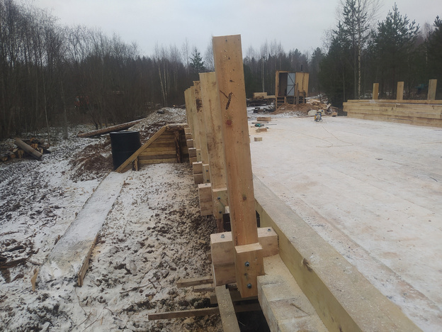    В Нагорском районе завершают ремонт деревянного моста через Орловицу