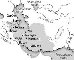 Карта Каджарского Ирана