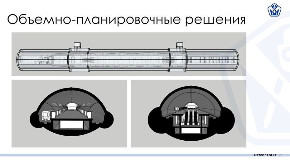    Объемно-планировочные решения станции "Лиговский проспект 2" Автор фото: Ленметрокавестранс