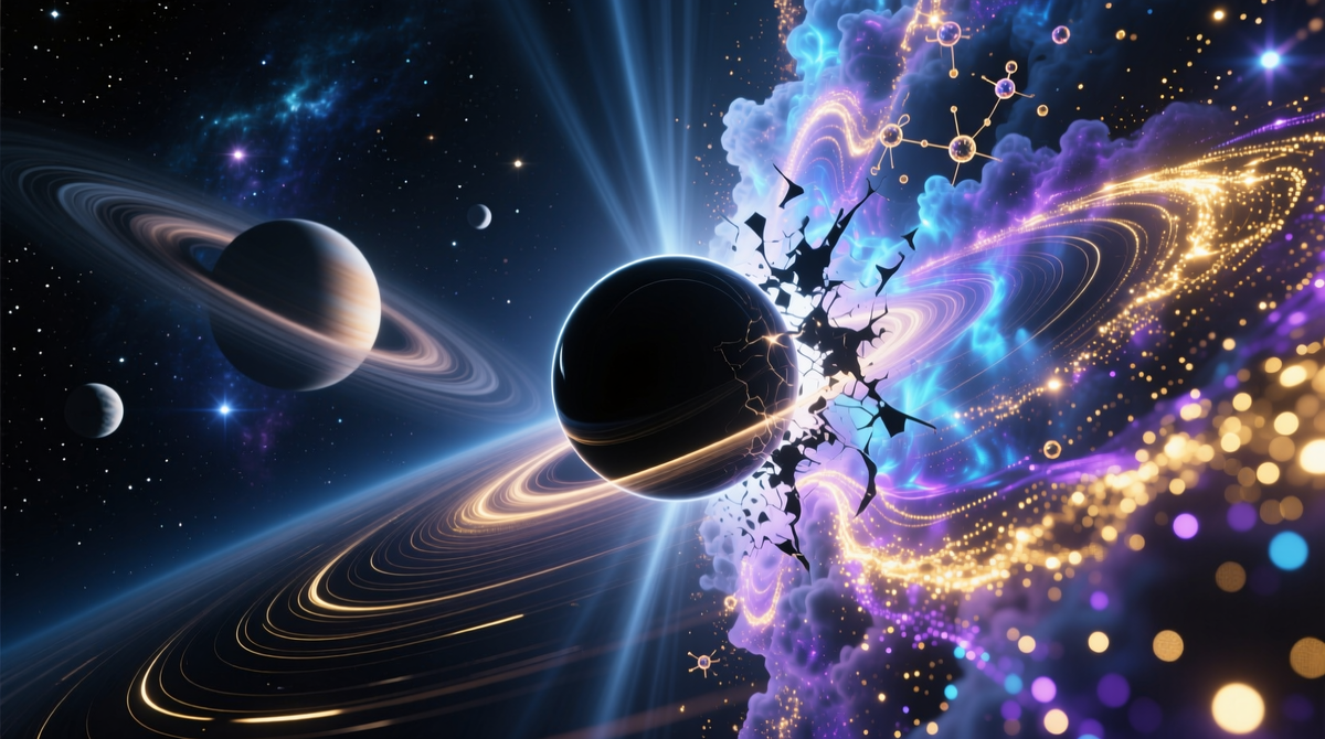 Общая теория относительности описывает плавную ткань вселенной, а квантовая механика — хаотичный мир частиц. Гравитация, создающая черные дыры, не находит места в квантовых правилах.