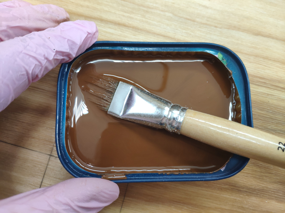 Удобная ванночка для разведения колера