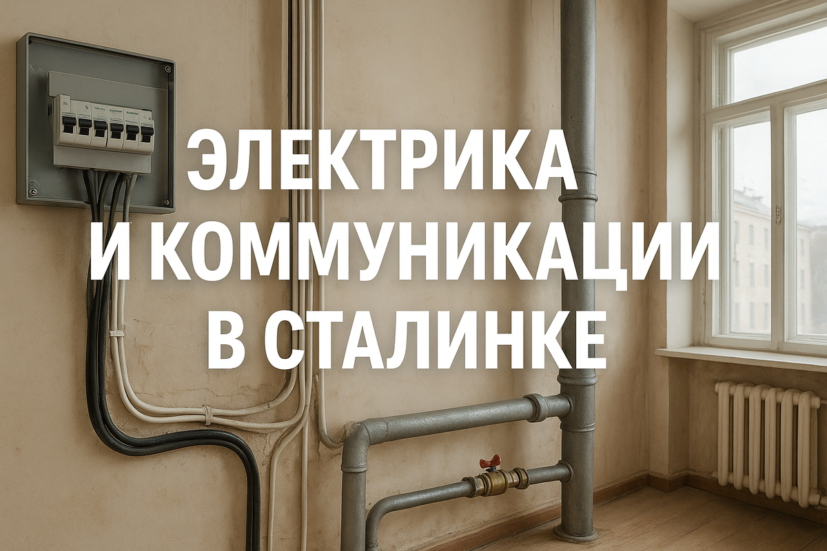 Электрика и коммуникации в сталинках. Реальные способны обновить без ущерба 