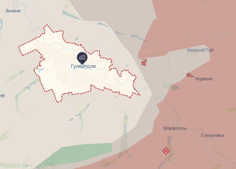    Карта СВО. ВС РФ подходят к Гуляйполю.