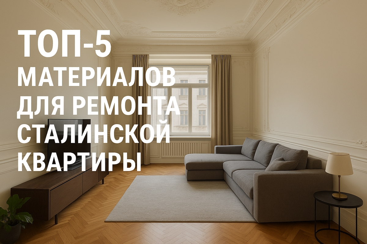 Топ-5 материалов для ремонта сталинской квартиры