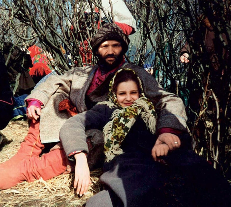 Глафира Тарханова, кадр со съёмок фильма «Сибирский цирюльник»