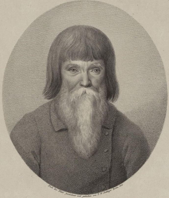 Гравюра Фридриха Вильгельма "Портрет калужского купца 1-ой гильдии Петра Максимович Золотарёва". Берлин 1812 год. 