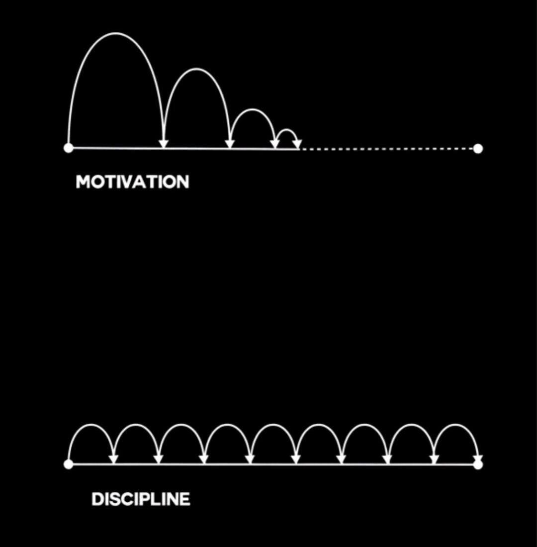 Отличие дисциплины от мотивации: