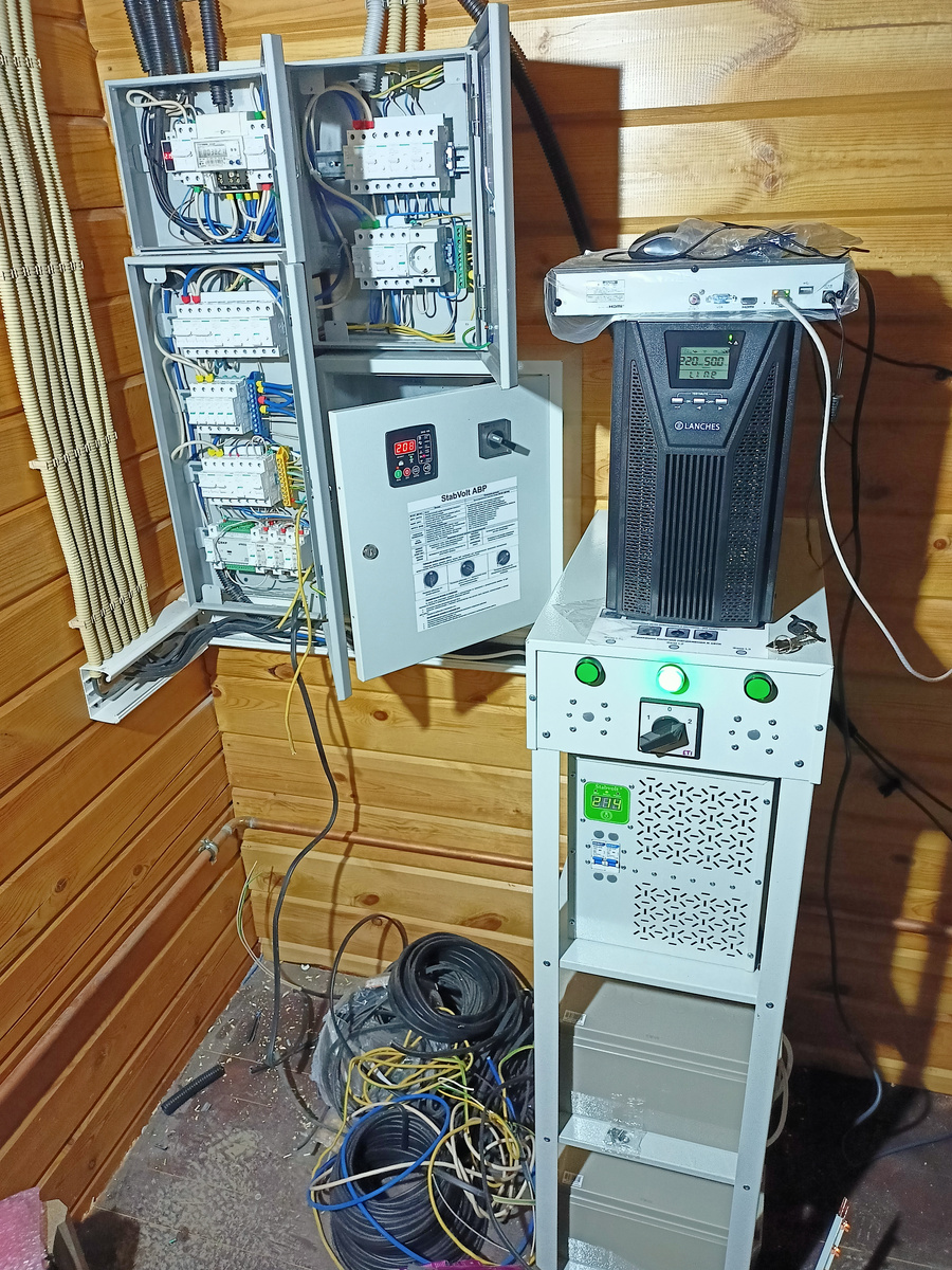 Общее фото щитов моего недавнего объекта на основе Systeme9