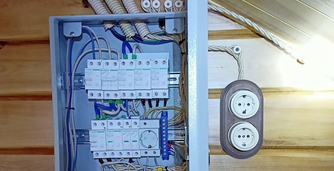 Отдельный щит внутри дома на основе Systeme9