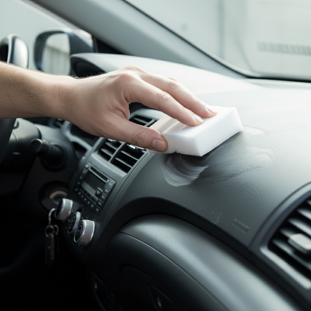 Одно важное «НО»: Ни в коем случае не трите ей кузов машины или глянцевый пластик