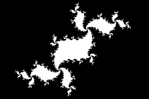 Этот фрактал также узнаваем как фрактал Мандельброта.