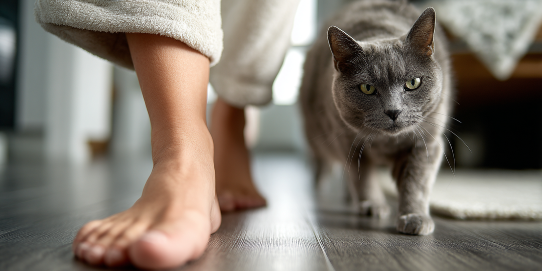 Зачем кошка ходит за хозяином по пятам, выяснили ученые и дали советы владельцам