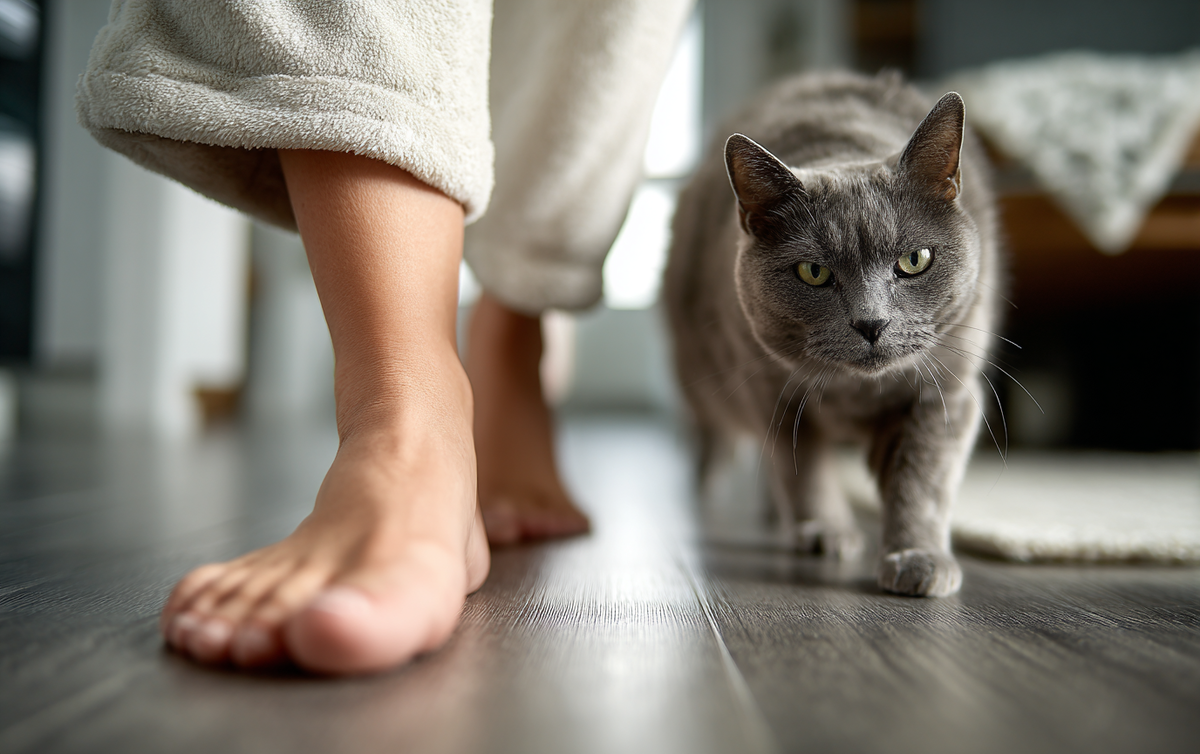 Почему кошки постоянно ходят за человеком: разъясняем причины и даём советы владельцам / Изображение: AlphaPet