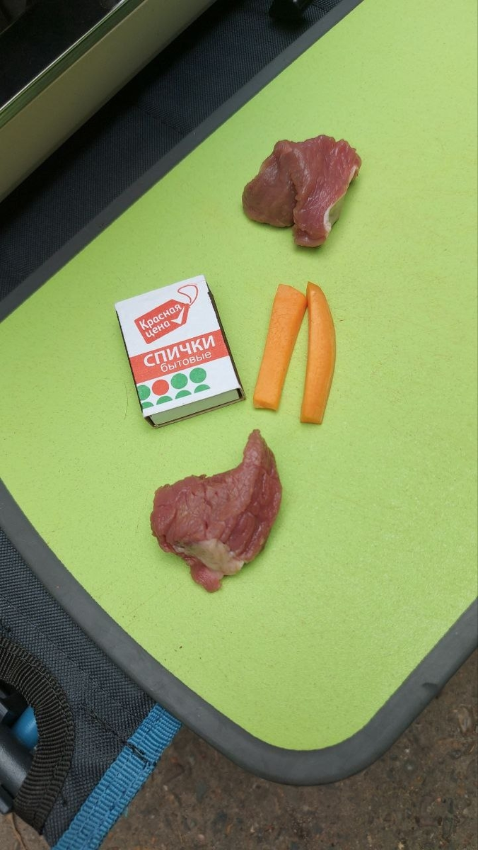 Примерные размеры нарезки для плова