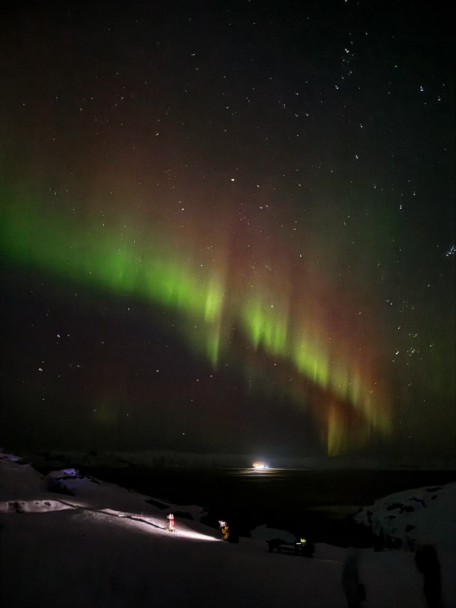 Северное сияние в Мурманске. Фото Вместе Тревел