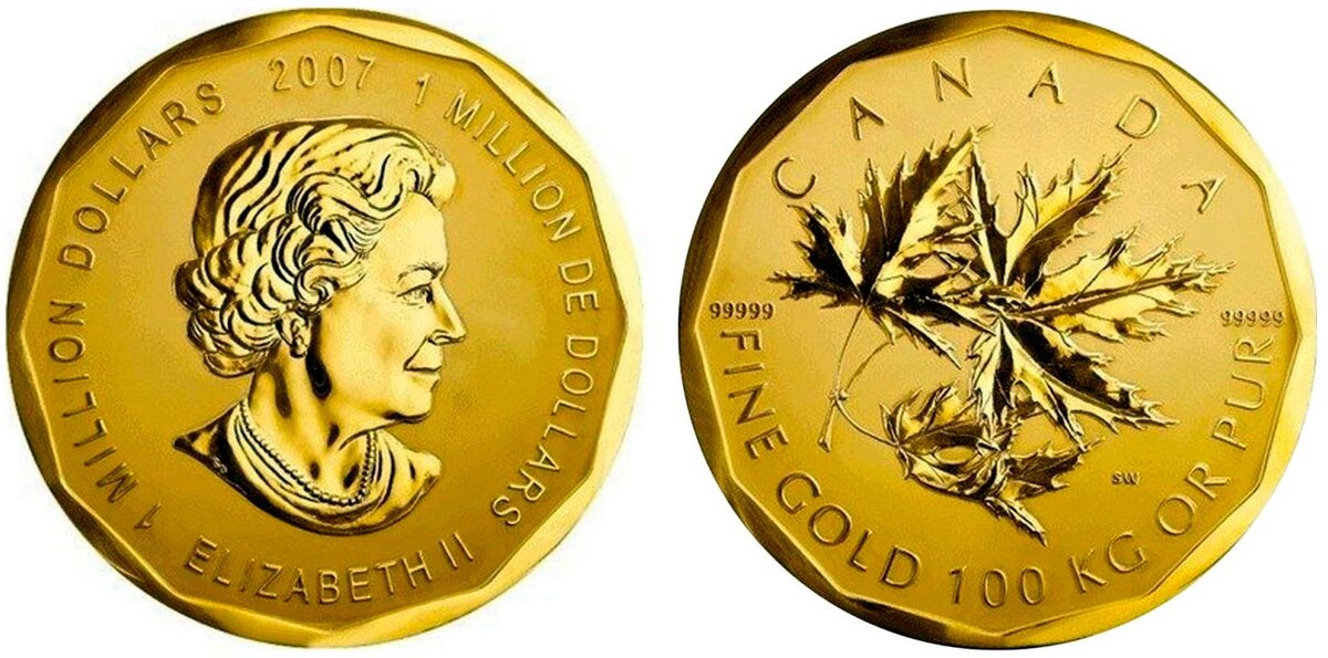 The Big Maple Leaf, $1 million (CAD) 