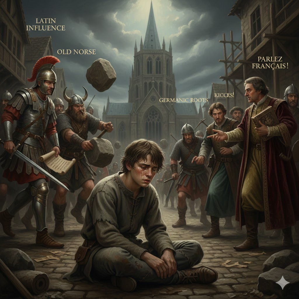 Английский был как подросток после развода родителей — разорванный, злой и никому не нужный.